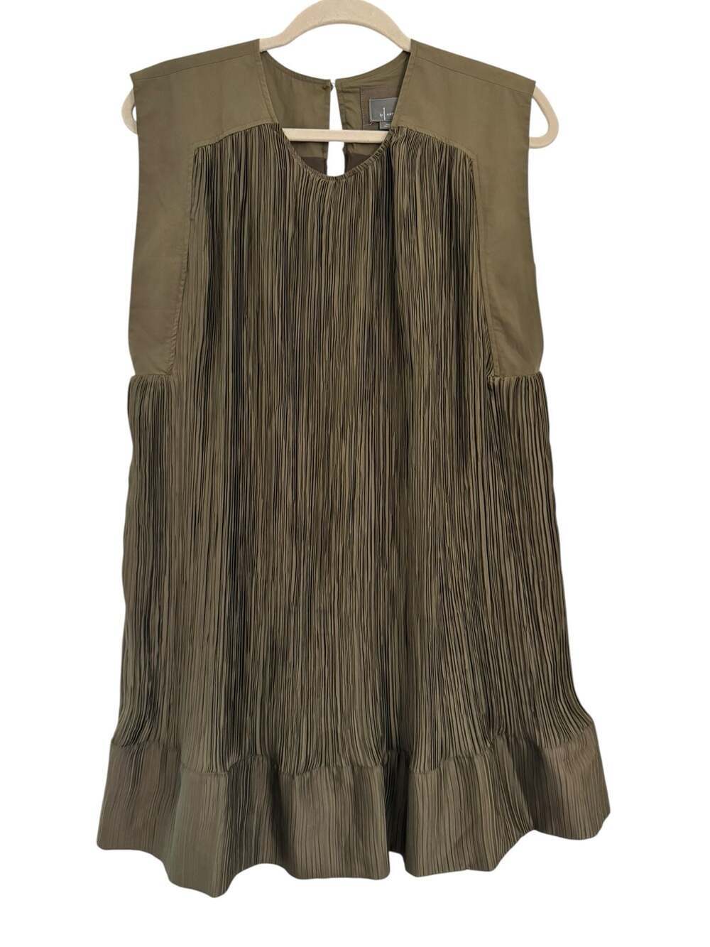 Anthropologie Cap-Sleeve Plissé Mini Dress - Picture 7 of 10